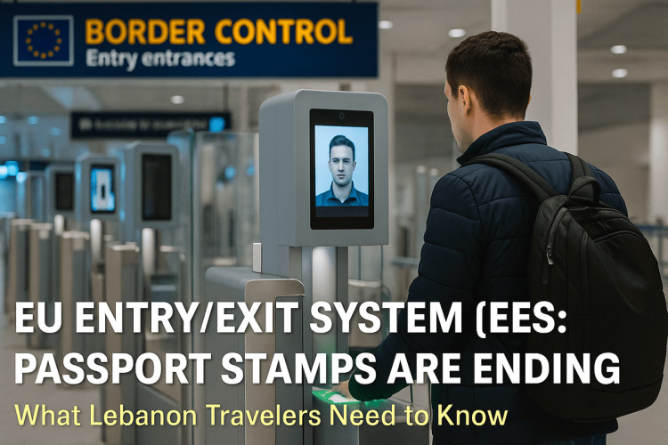 EU Entry/Exit System (EES): Passport Stamps Are Ending – What Lebanon Travelers Need to Know